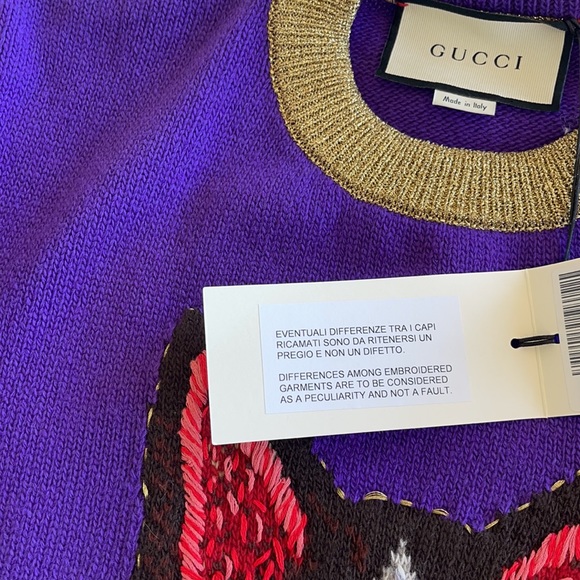 Gucci wool sweater Fabric: 100% Wool; Combo 51% Other Fibers, 49% Polyamide - Picture 6 of 12